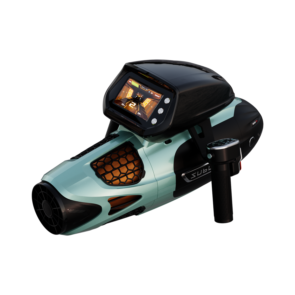 SUBLUE VAPOR Pro Underwater Scooter – 7.46 MPH Pump-Jet Performance with Dual Batteries