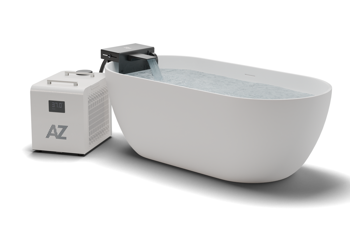 AZ-Adapt Cold Plunge Bundle – 0.8 HP Water Chiller & Adjustable Tub Adapter