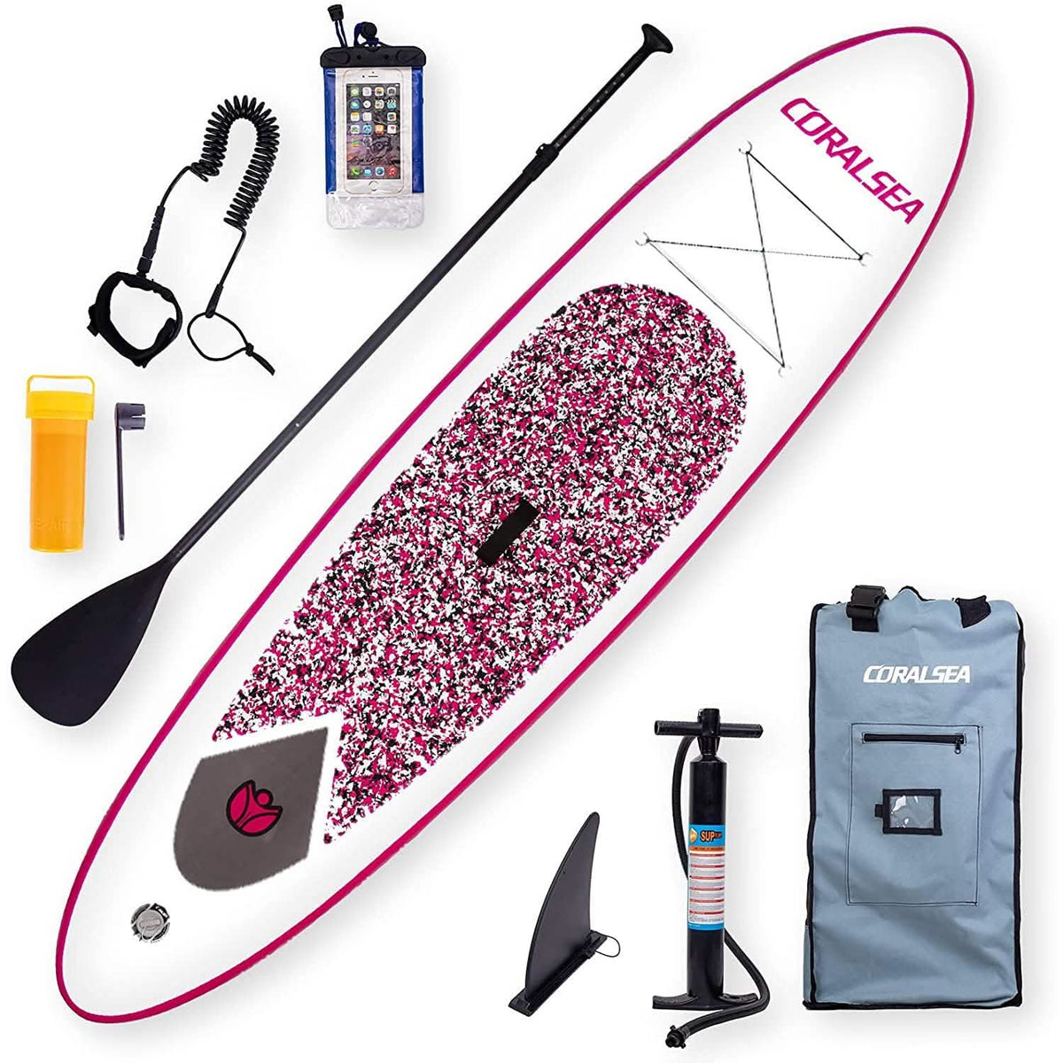 10'6" Inflatable Paddle Board – Lightweight SUP Kit - Aloha Swim Wellness