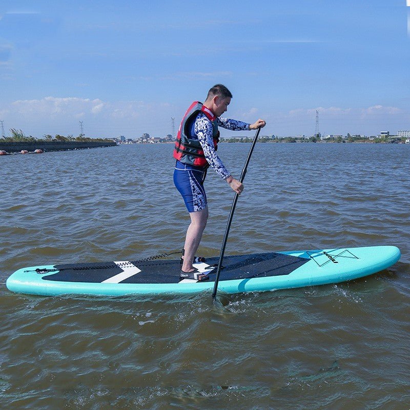 10'6" Inflatable Stand-Up Paddleboard – PVC SUP with Pump, Fin, Leash & Repair Kit - Aloha Swim Wellness