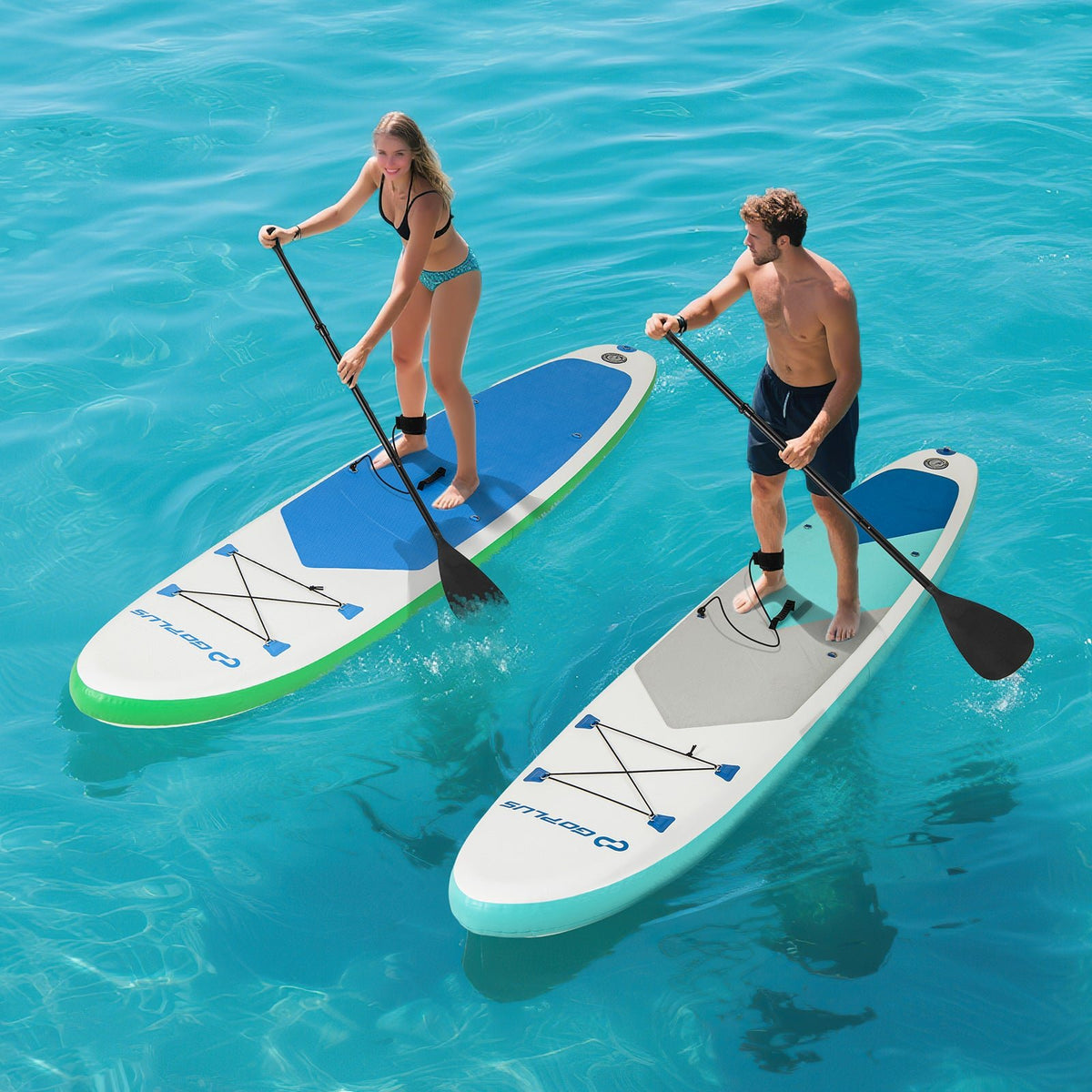 11 Feet Premium SUP Inflatable Stand Up Paddle Board with Accessories-L - Aloha Swim Wellness