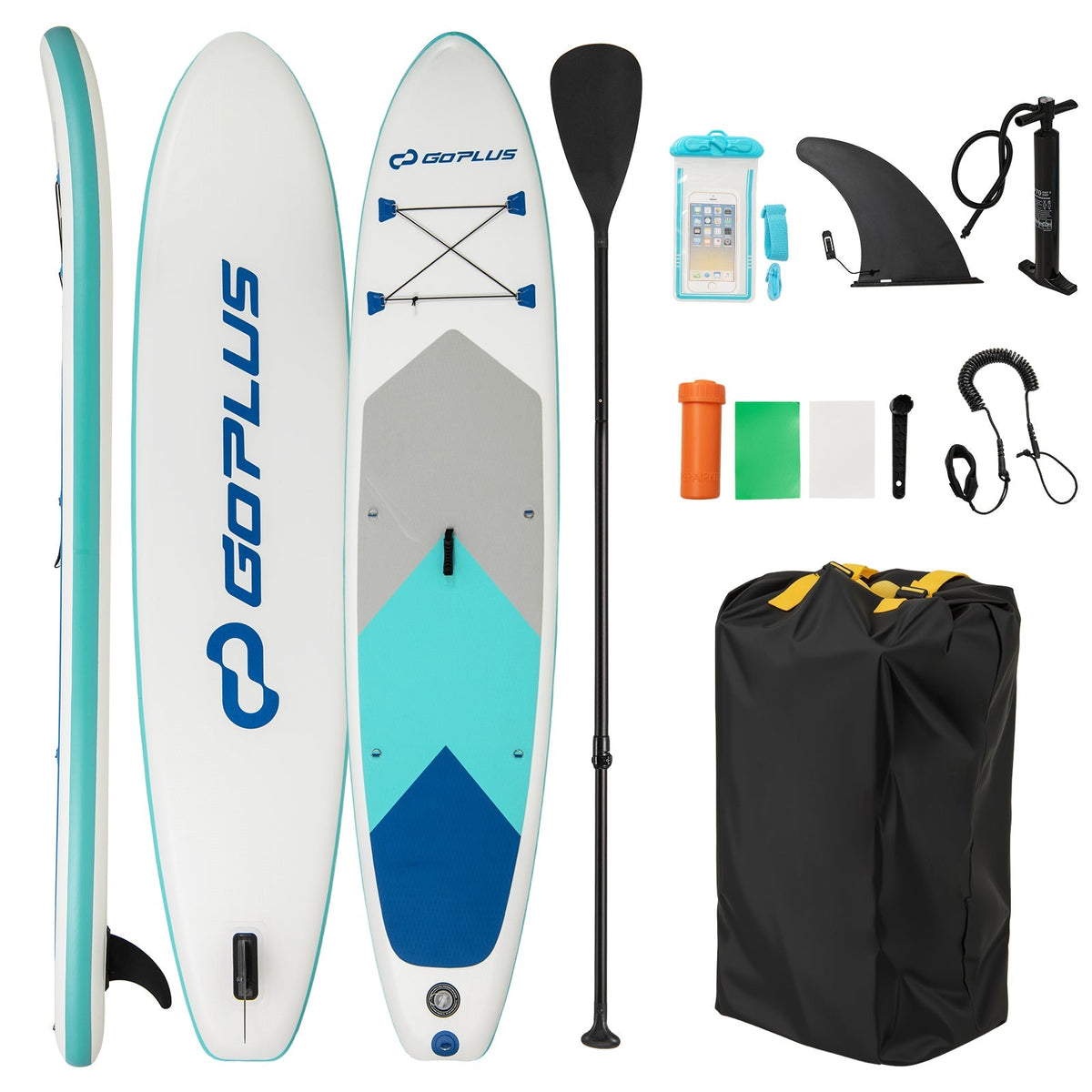 11 Feet Premium SUP Inflatable Stand Up Paddle Board with Accessories-L - Aloha Swim Wellness