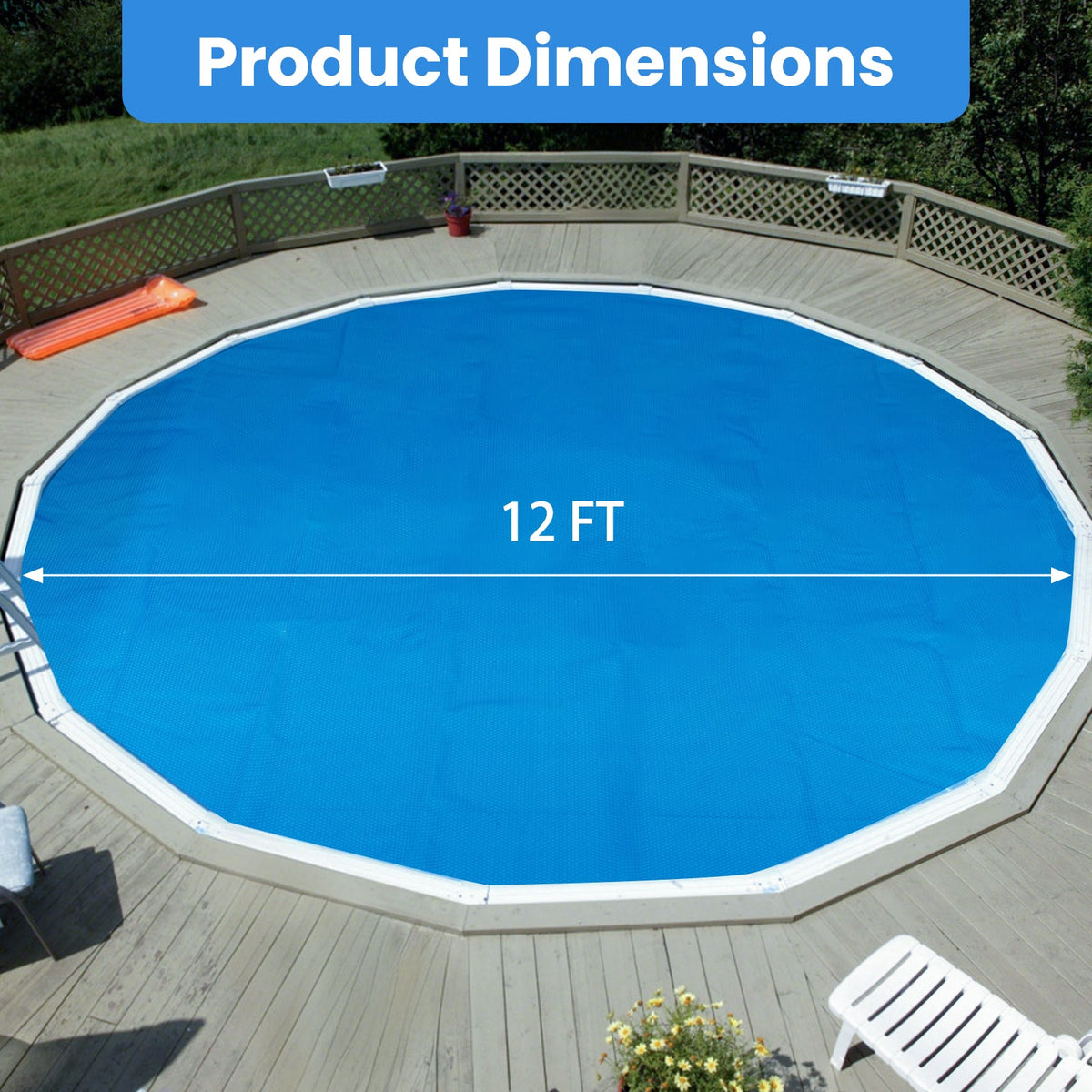 Solar Pool Cover – Bubble Thermal Blanket for Above-Ground & In-Ground Pools