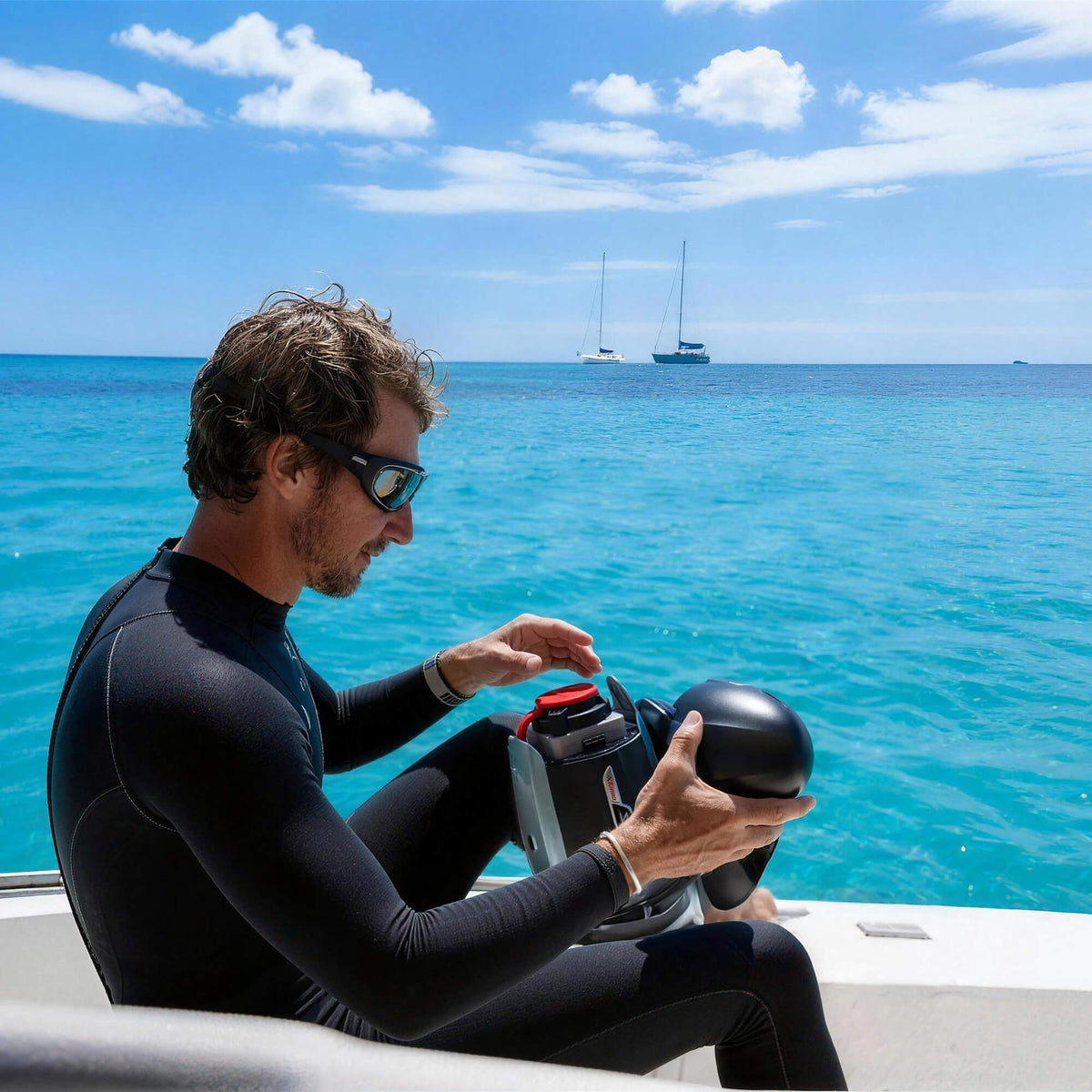 SUBLUE VAPOR Pro Underwater Scooter – 7.46 MPH Pump-Jet Performance with Dual Batteries