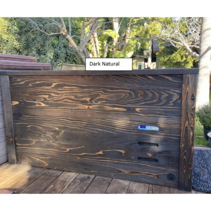 Handcrafted Redwood Cold Plunge – Shou Sugi Ban Finish with 1/4 HP Chiller