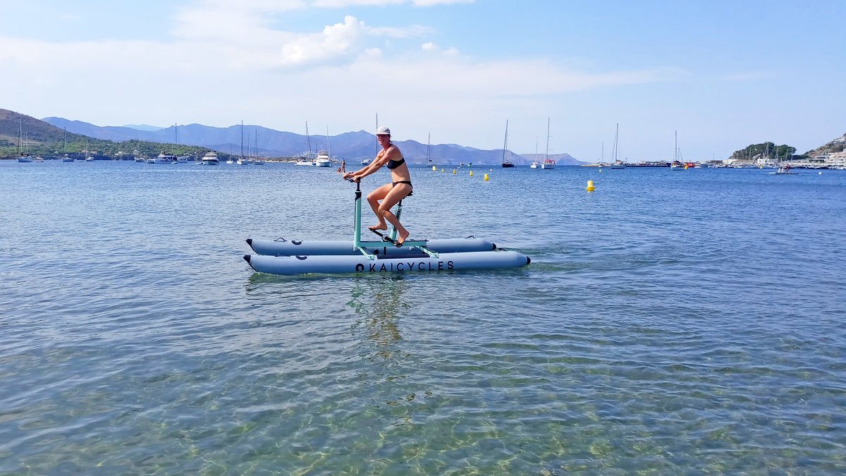 MAX Inflatable Water Bike – Portable Single-Rider Water Cycle