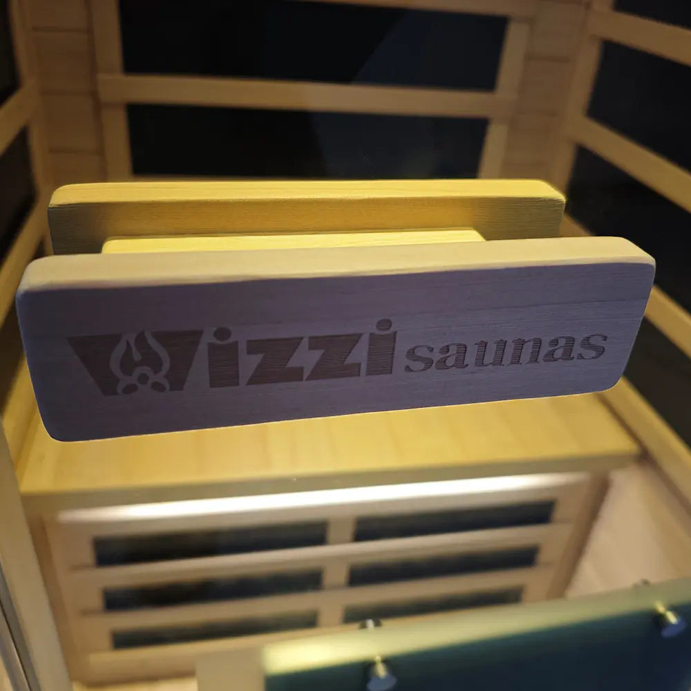 Single-Person Infrared Sauna – Compact Hemlock Wood Sauna for Home Wellness