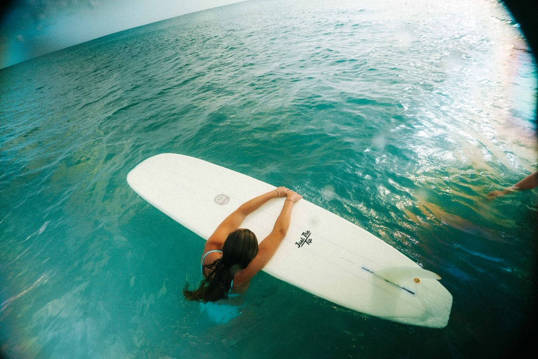 Just The Tip Noserider Longboard Surfboard – Forgiving 50/50 Rails, Wide Nose & Classic Longboard Flow