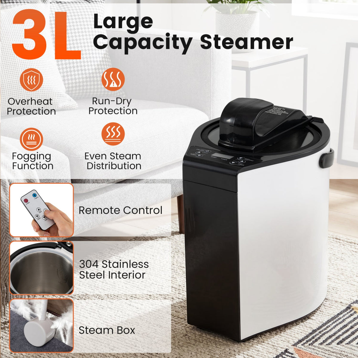 Portable Steam Sauna Tent – 800W Steamer, 3L Tank & Adjustable Temperature Control