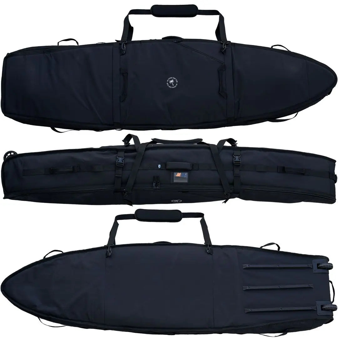 4-Surfboard Travel Bag with Wheels – 10mm Padded Surfboard Travel Case