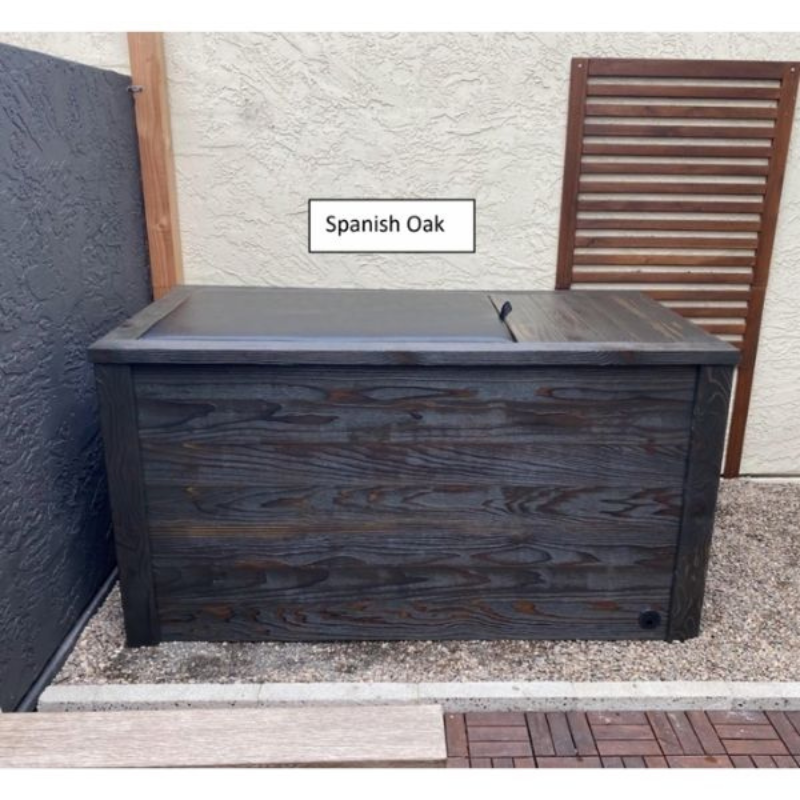 Handcrafted Redwood Cold Plunge – Shou Sugi Ban Finish with 1/4 HP Chiller