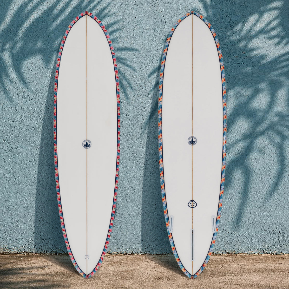 Dumplin Mid-Length Surfboard – High-Volume EPS Board with Floral Gloss Finish