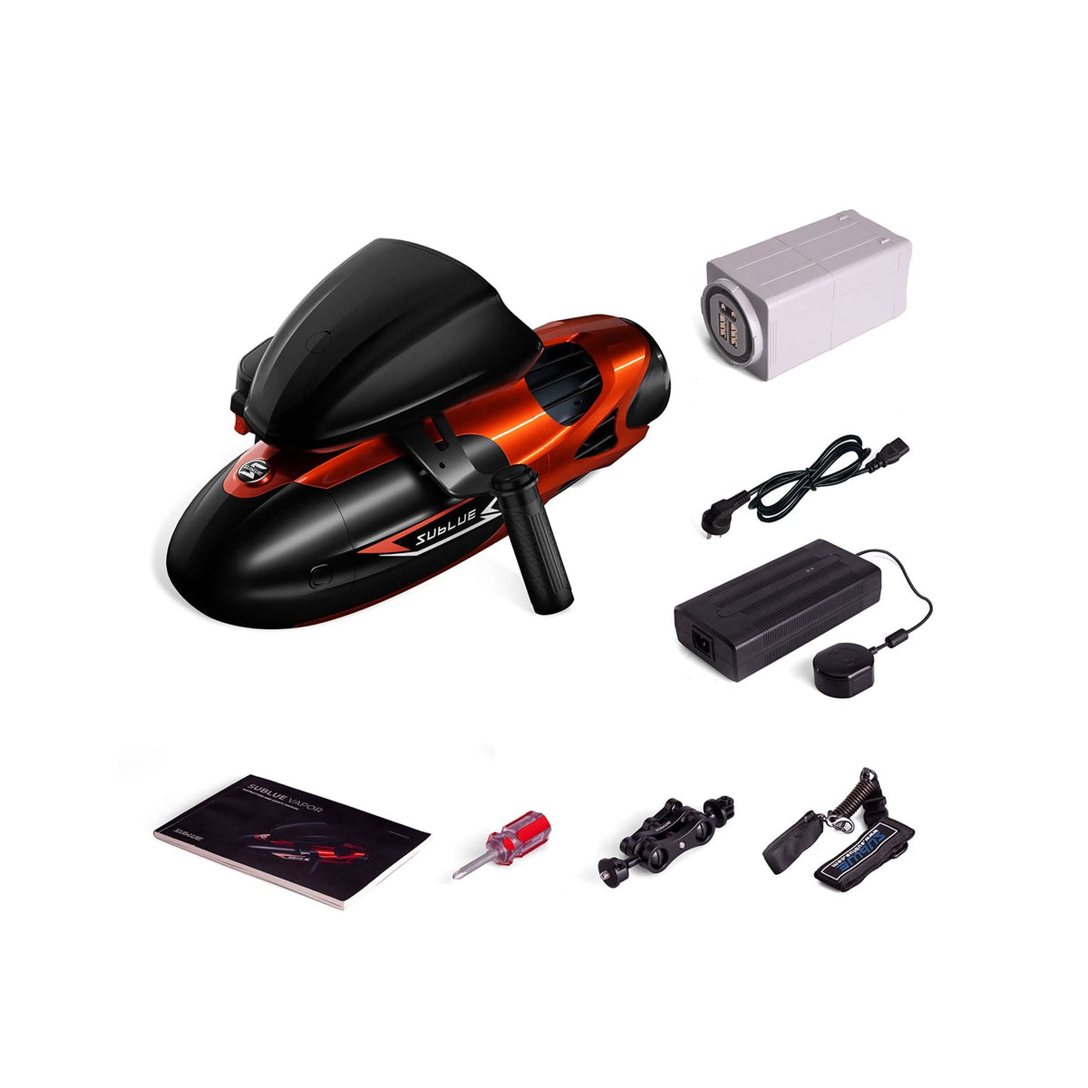 SUBLUE VAPOR Underwater Scooter – 6.21 MPH Pump-Jet Propulsion with Smart Dive Display