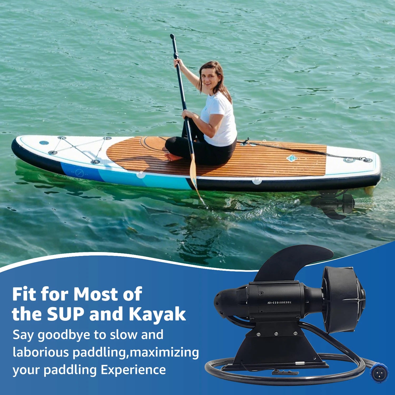 Underwater Thruster Electric Fin Motor for Fishing SUP Paddle Board Surfboard POWER FIN Remote Control Kayak Thruster