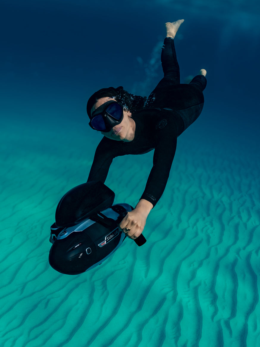 SUBLUE VAPOR Pro Underwater Scooter – 7.46 MPH Pump-Jet Performance with Dual Batteries
