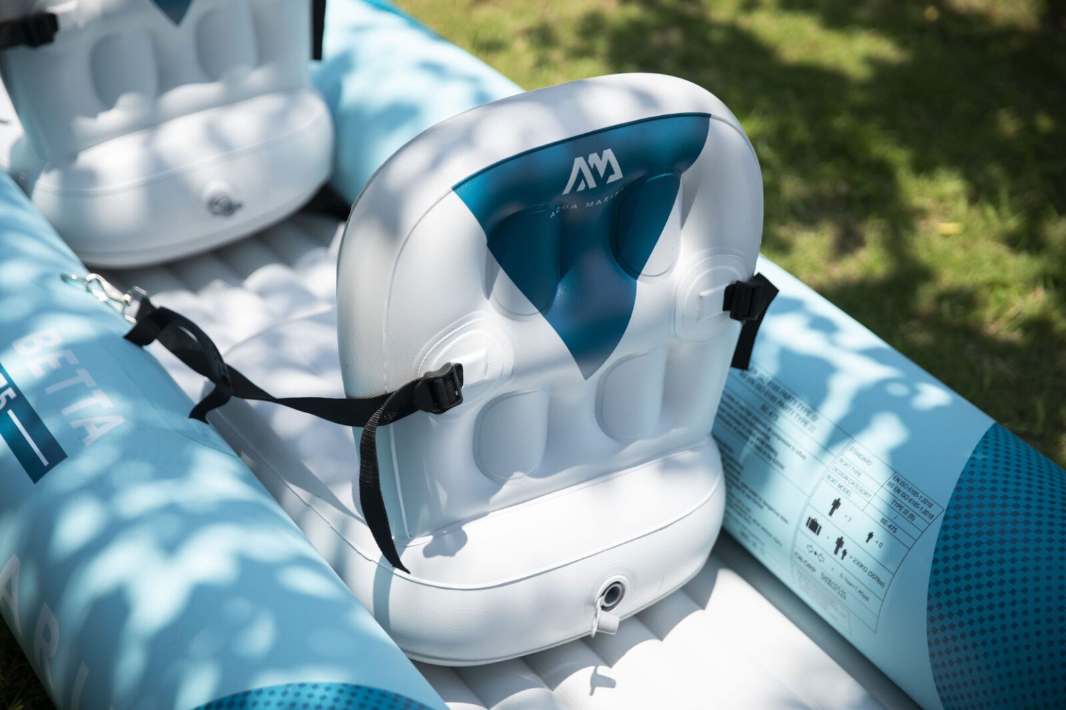 Betta-412 Recreational Inflatable Kayak (2 Person) Inflatable Deck With Included Paddle Set