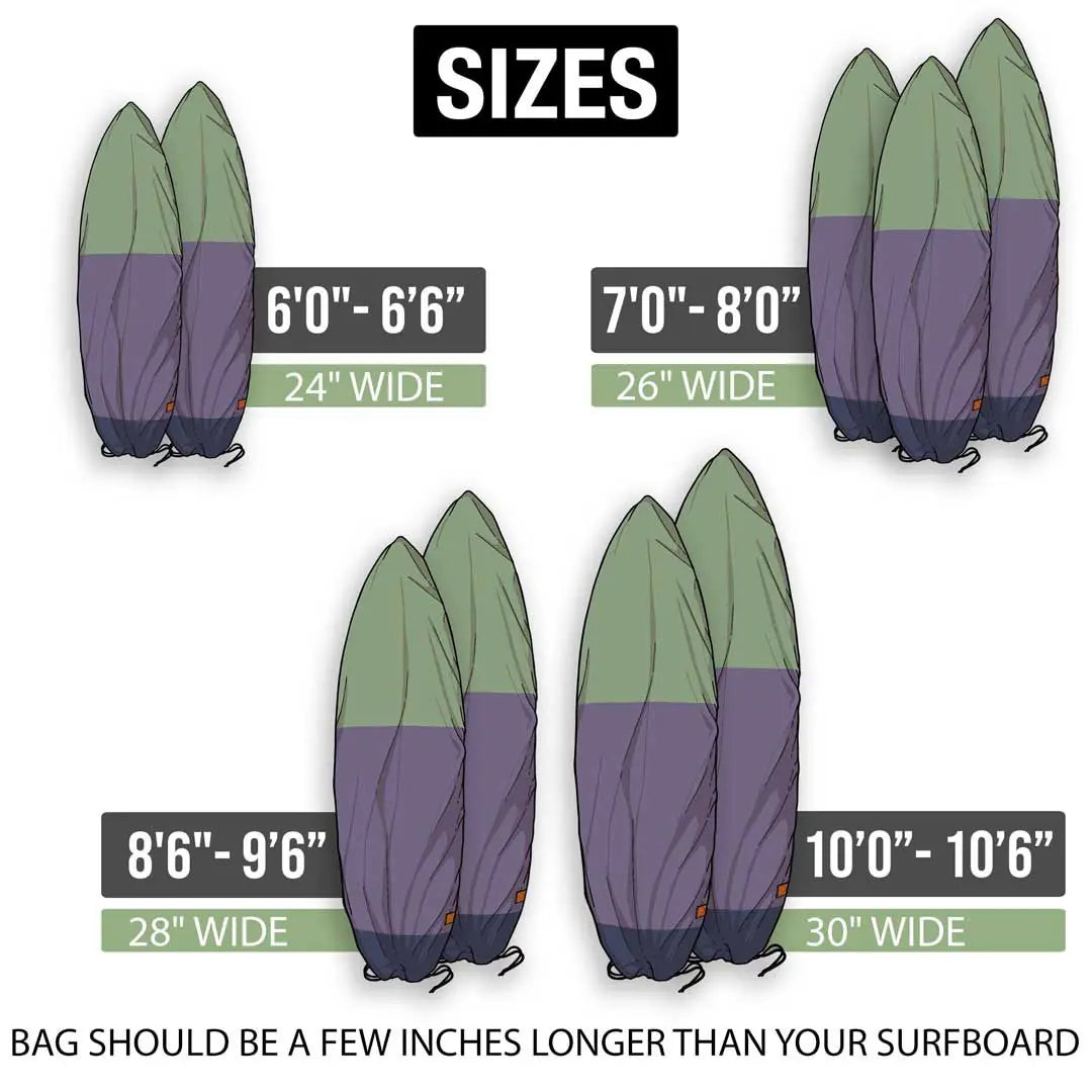 Canvas Surfboard Bag – Cotton Canvas Board Cover with UV Protection