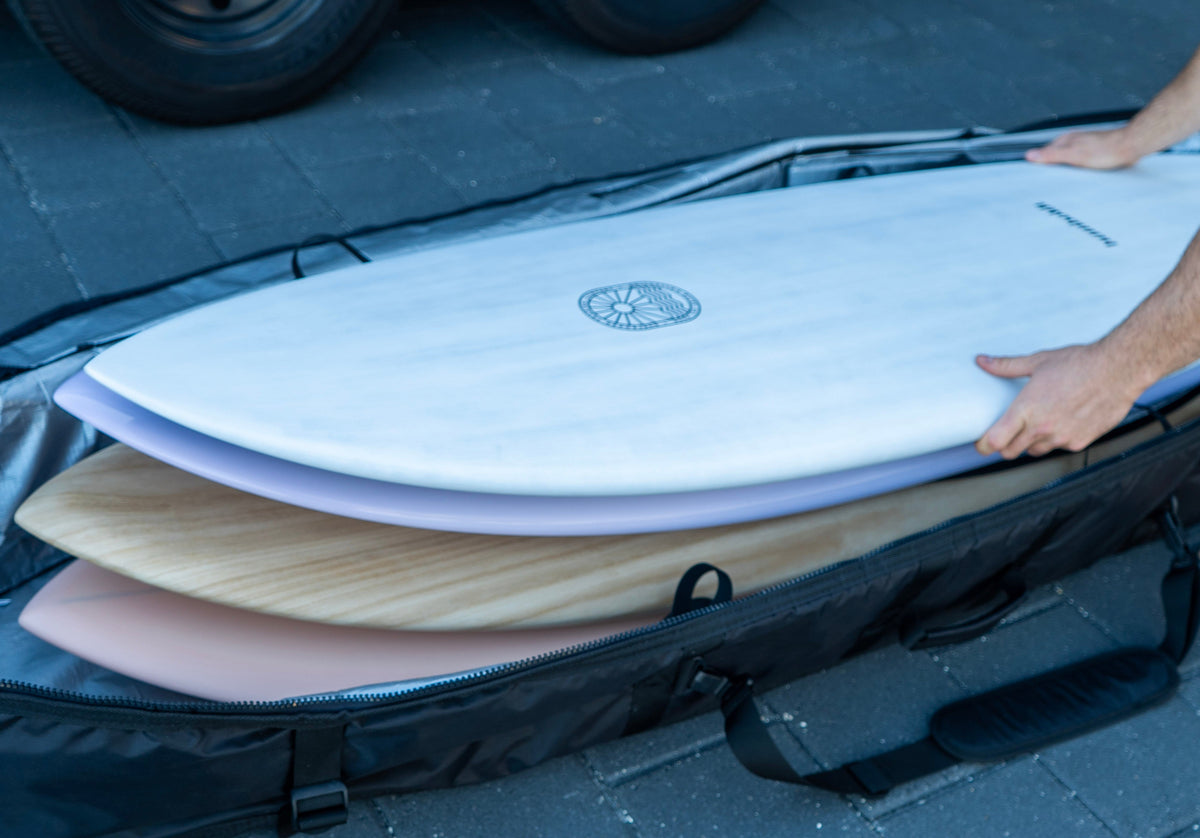 STCo Travel Coffin Surfboard Bag – Padded Surf Travel Case with Wheels