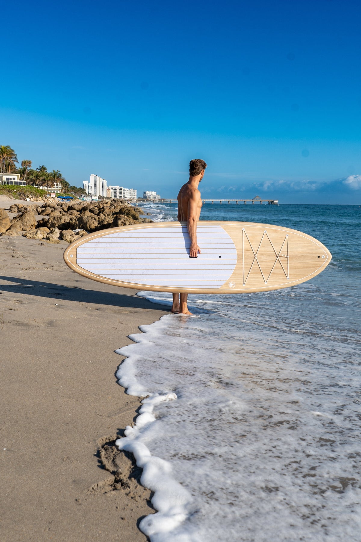 STCo. Paulownia Stand Up Paddleboard – Wood-Finish SUP, 10'0" &amp; 11'0"