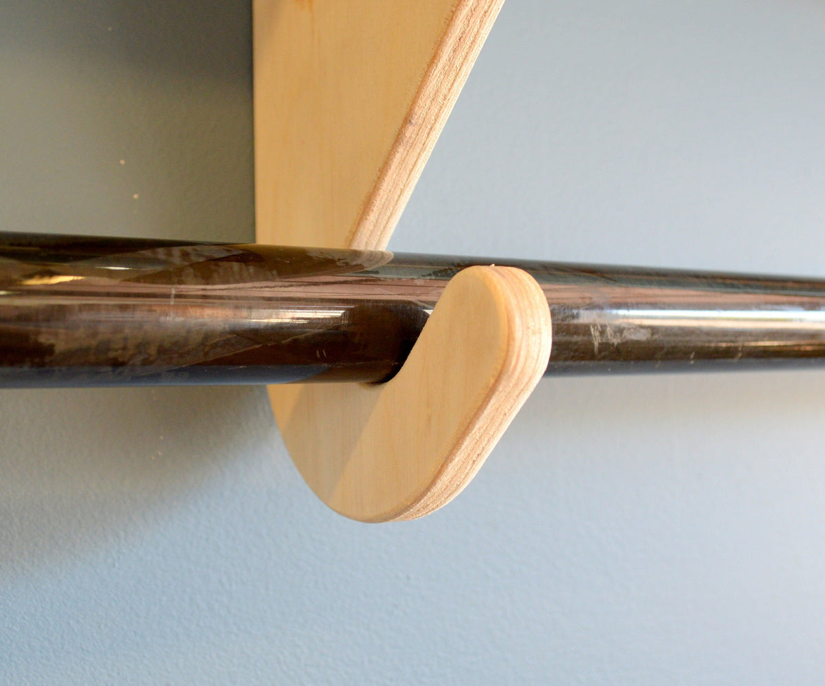 Rado Racks Harbor SUP Wall Rack – Adjustable Baltic Birch Paddle Board Storage