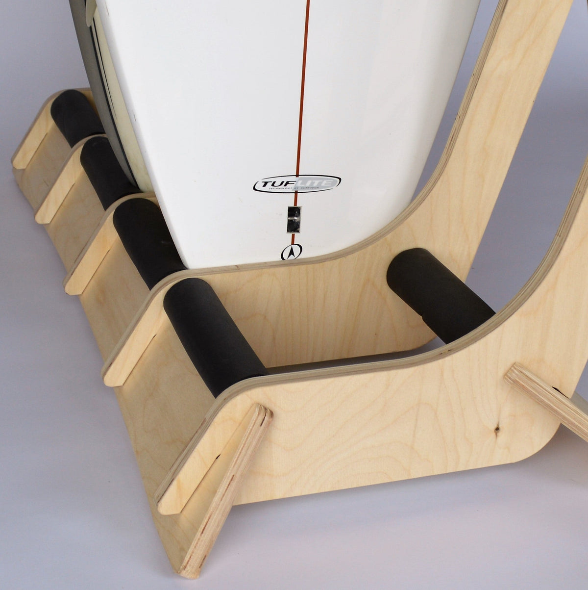 The Lineup Freestanding Surfboard Rack – Baltic Birch Display & Storage, 3–6 Boards