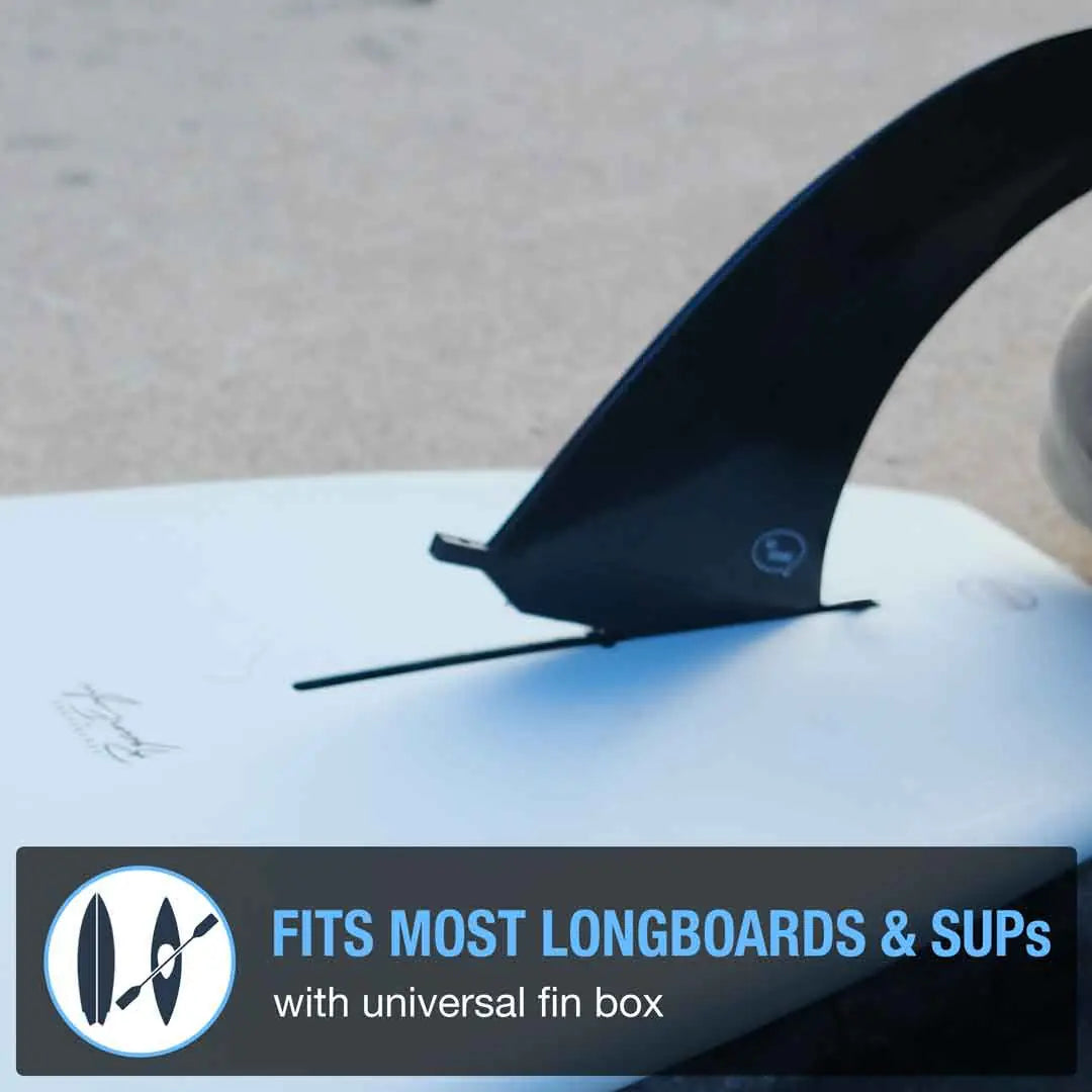 FRP Longboard & SUP Center Fin – Reinforced Polymer with Tool-Free Fin Screw