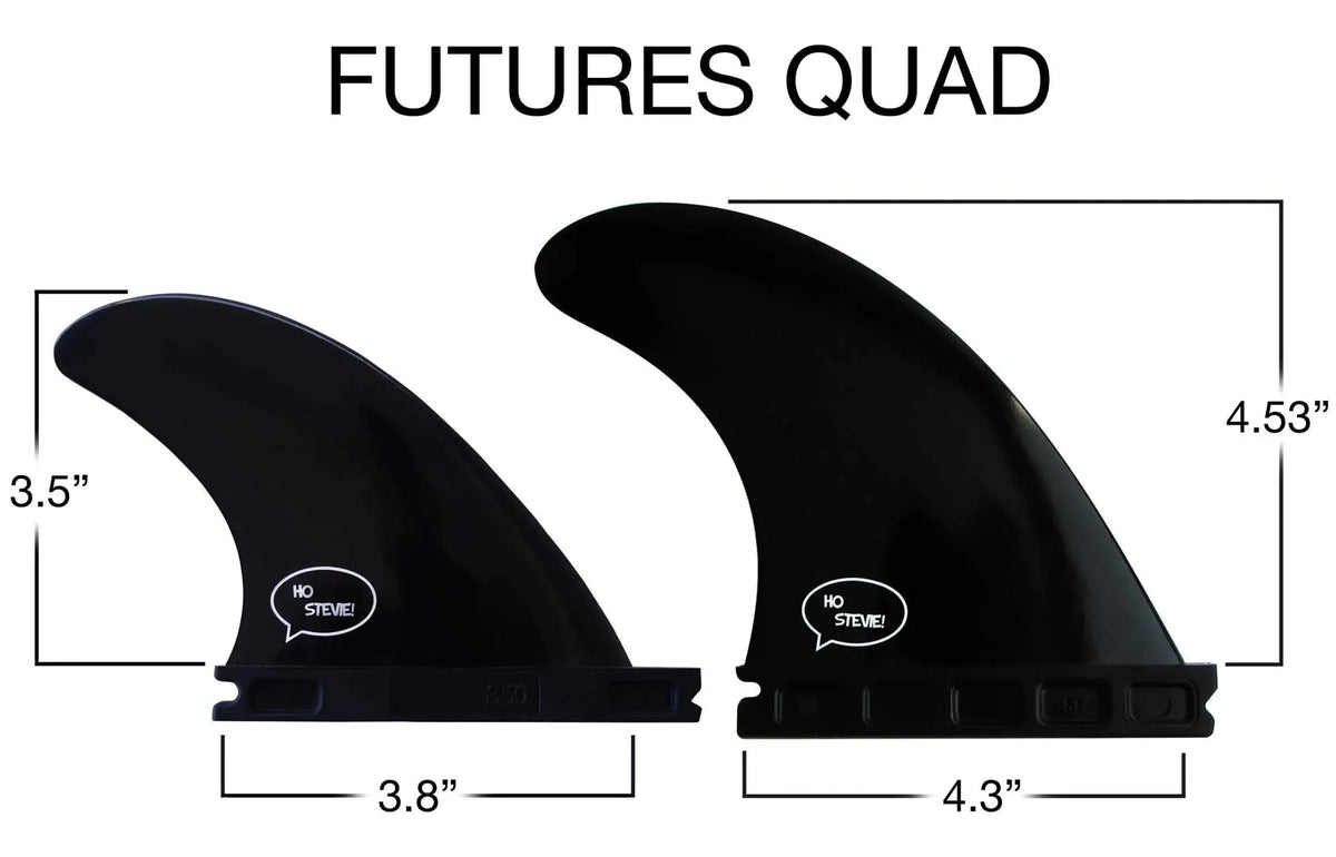FRP Surfboard Fins – Quad & Thruster Sets with Travel Case