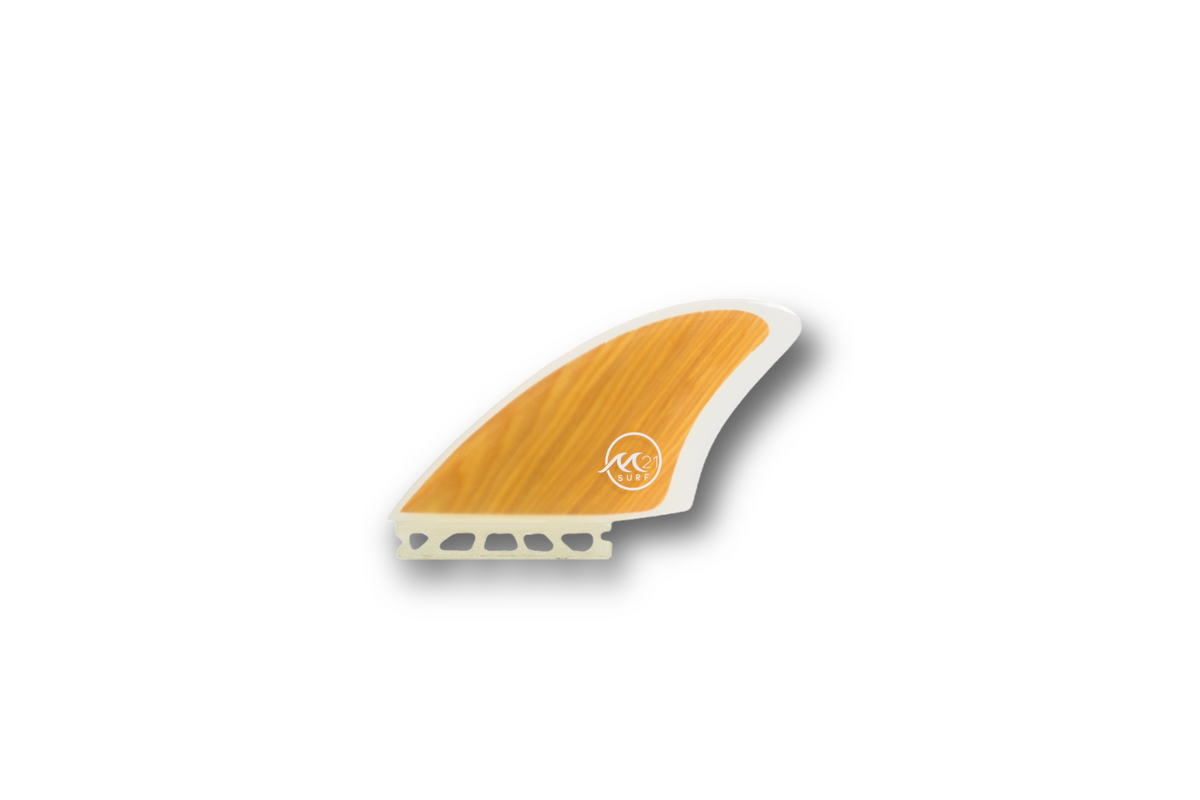 Twin Keel Surfboard Fins – K2-Style Outline, 2-Piece Set