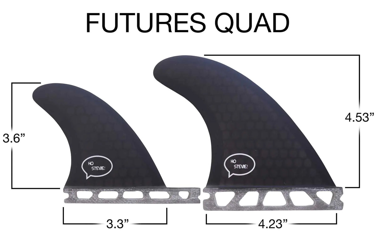 Fiberglass Honeycomb Surf Fins – Quad & Thruster Fin Sets with Travel Case