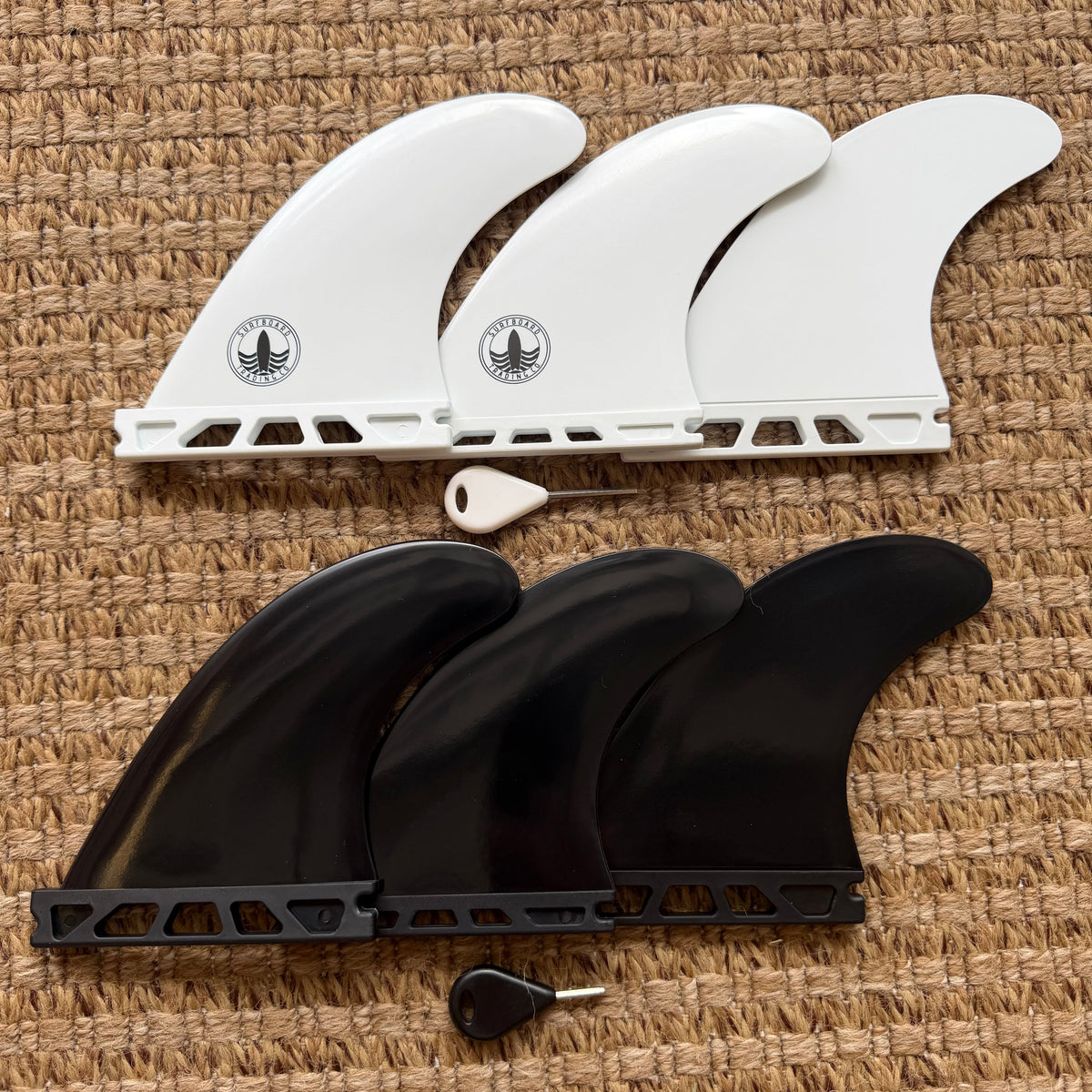 Basic Composite Thruster Fin Set – 3-Piece Surfboard Fin Kit