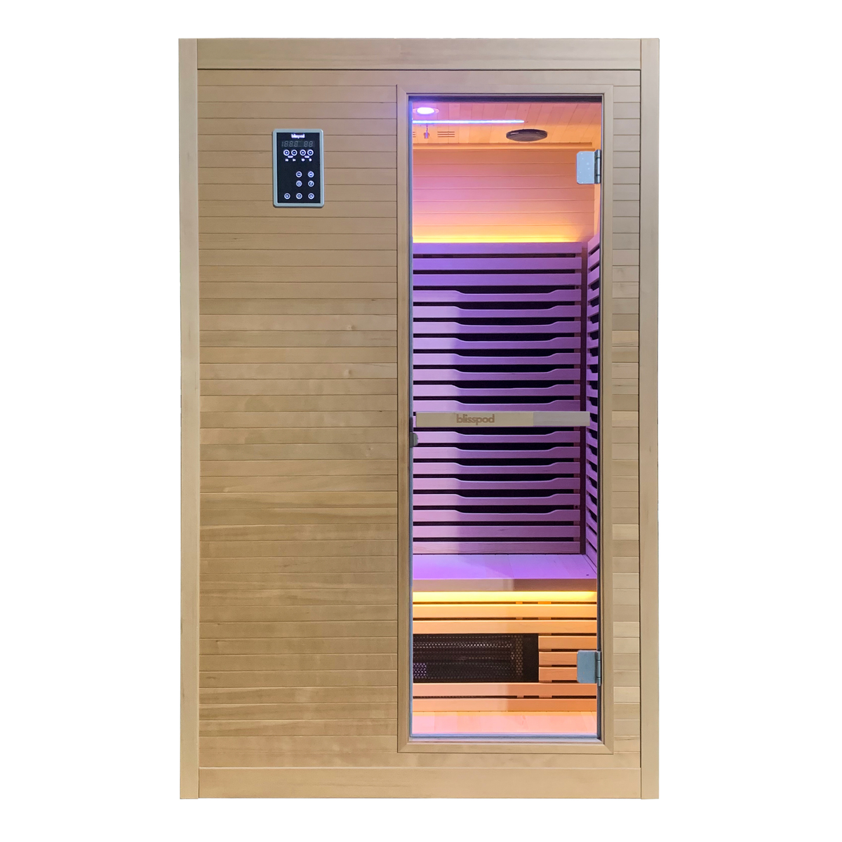 Blisspod Helsinki Deluxe Infrared Sauna – Full Spectrum & Red-Light Panel for Two