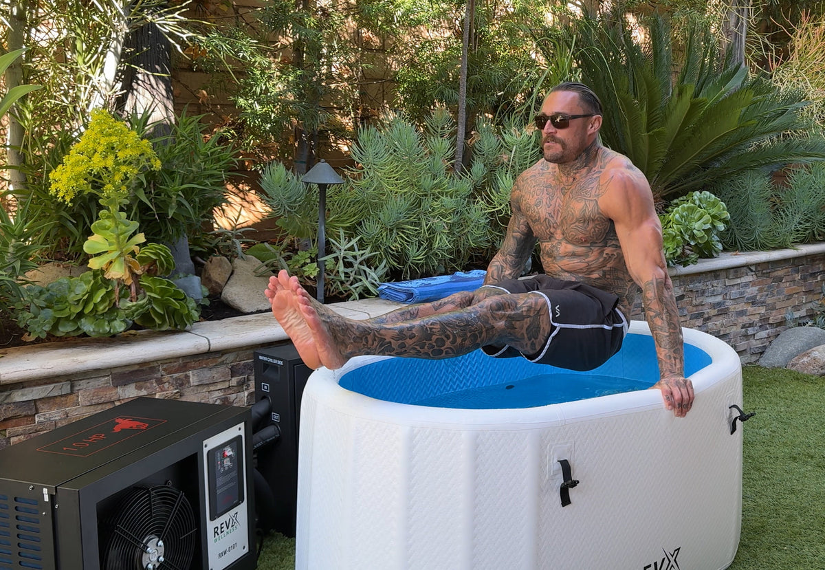 RevX Inflatable Tub Classic – Portable Insulated Cold Plunge with Inflatable Lid