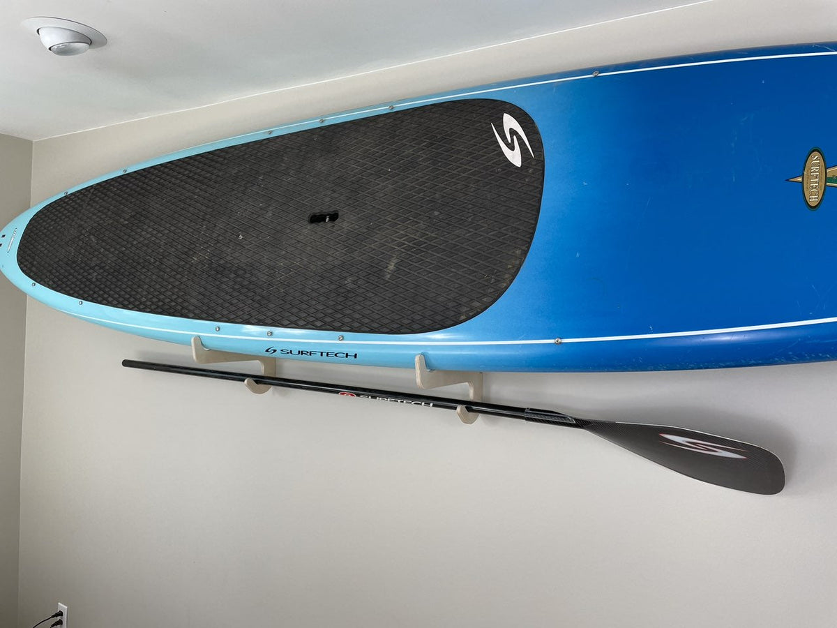 Rado Racks Port SUP Wall Rack – Adjustable Baltic Birch Paddleboard Storage