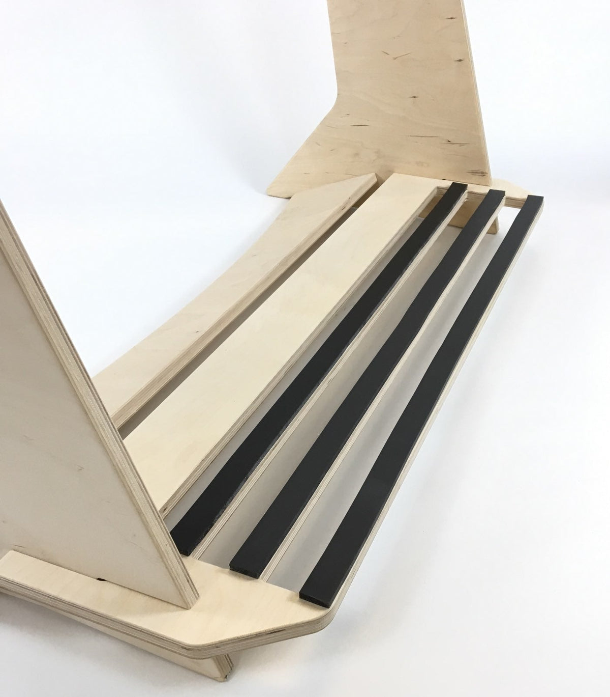 Freestanding Surfboard Rack – Baltic Birch Floor Display with Protective Padding