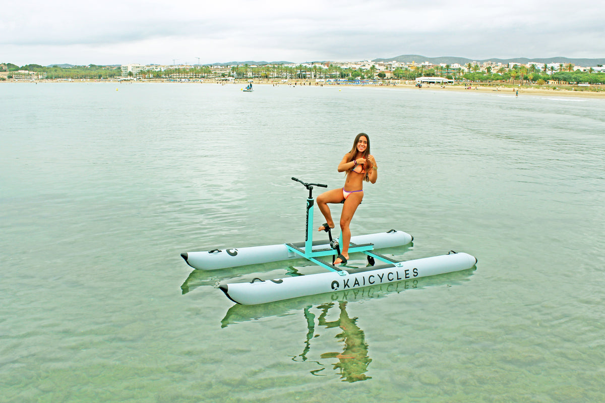 MAX Inflatable Water Bike – Portable Single-Rider Water Cycle