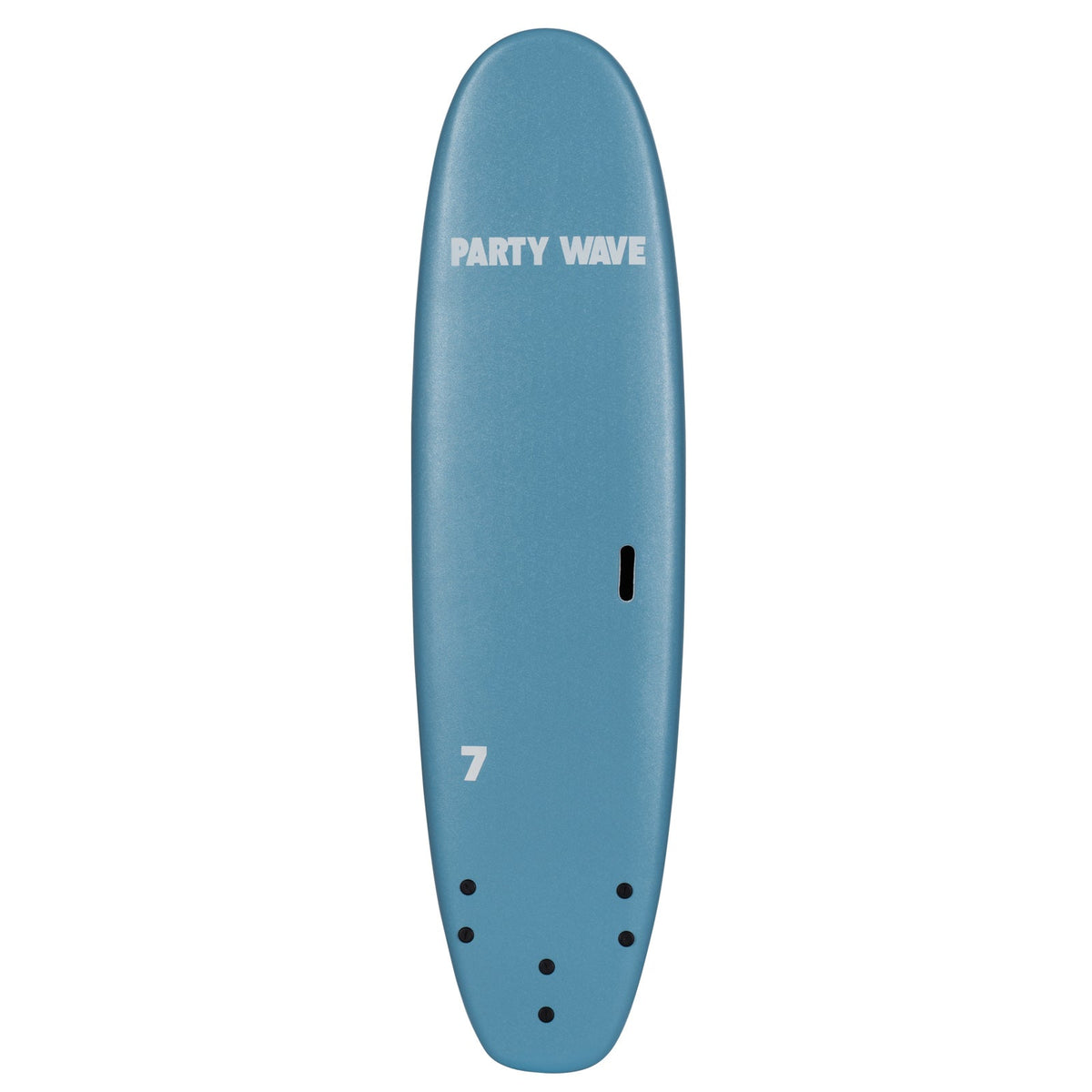 7' Party Wave Soft Top Surfboard – 53L Foam Board with Fins