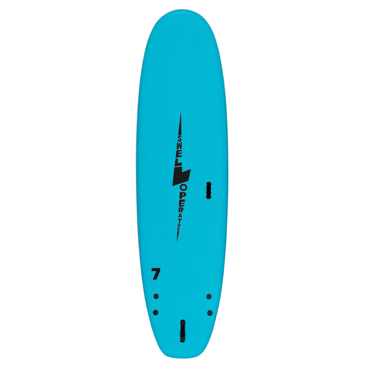 7' Swell Operator Soft Top Surfboard – 53L Foam Board with Fins