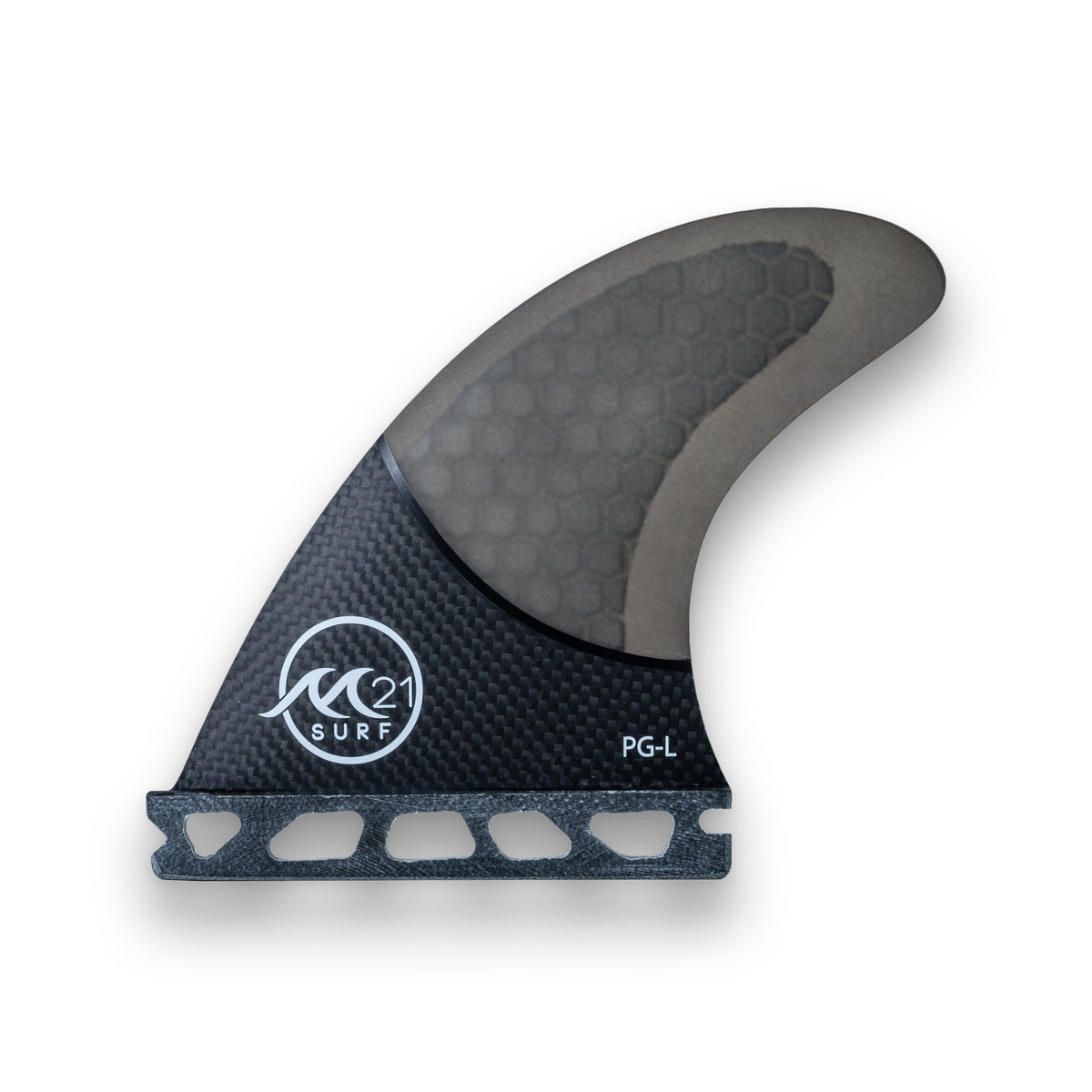 Performance Glass Thruster Surfboard Fin Set – 3K Carbon Base & Hex Core