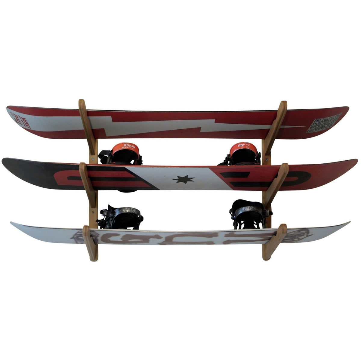 Wooden Surfboard Wall Rack – Eco-Friendly Multi-Board Storage