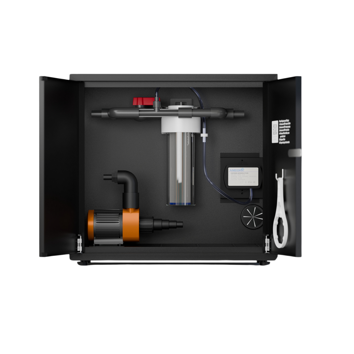 RevX Wellness™ Ozone Water Filtration System – 1,700 GPH Pump & 20-Micron Filter for Cold Plunges
