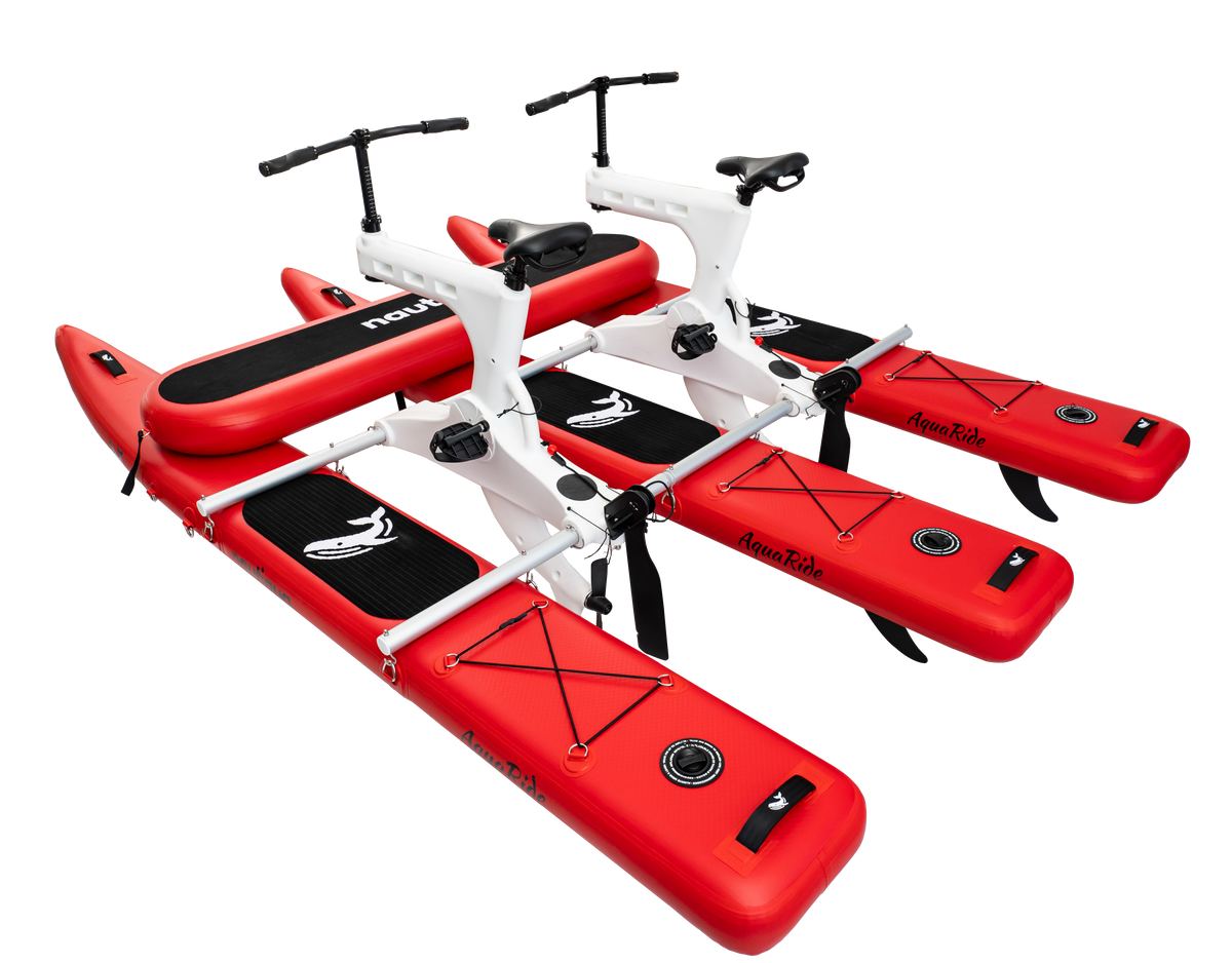Nautiqua BORACAY 2-Person Catamaran Water Bike – Inflatable Drop-Stitch Pontoons & Direct Pedal Drive