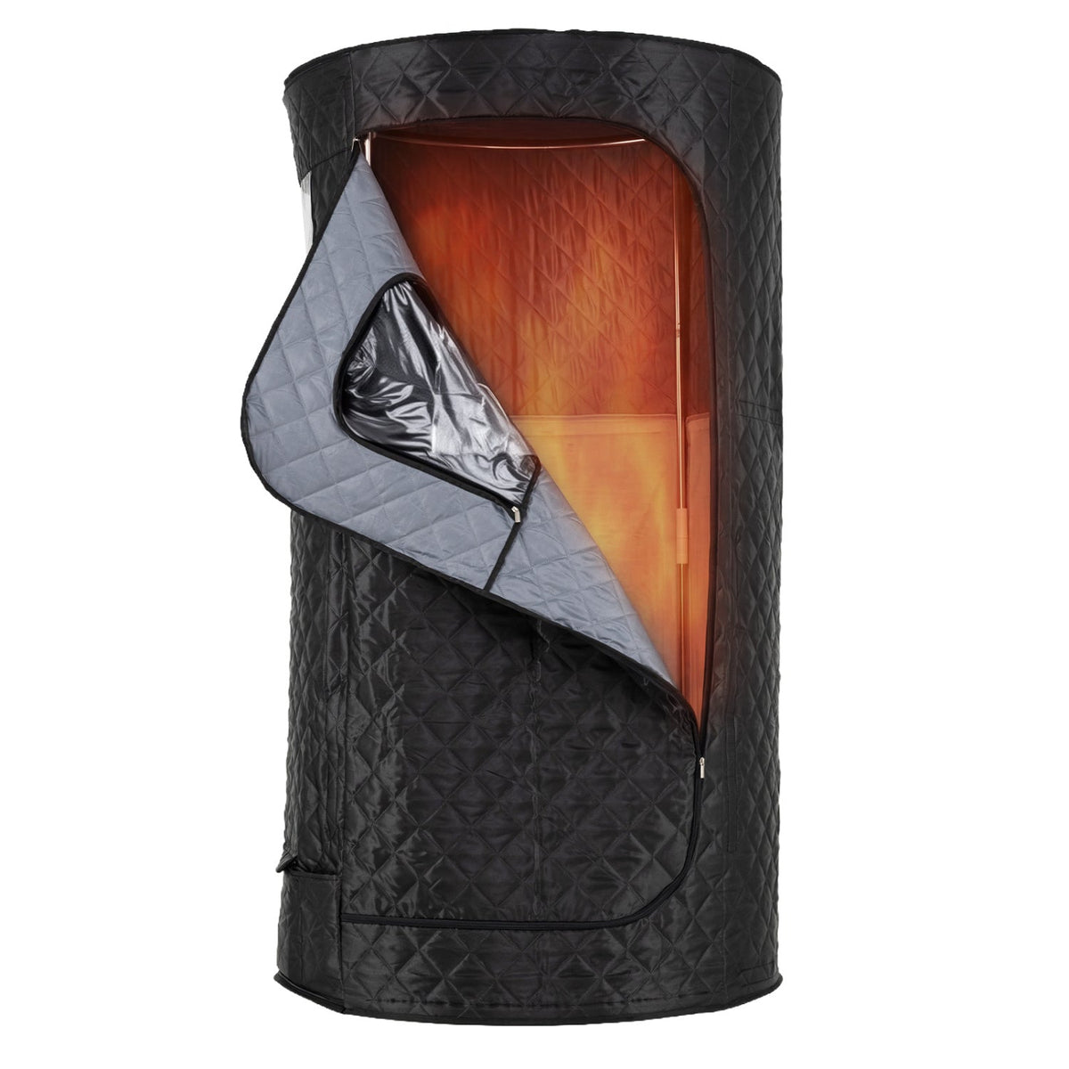 Portable Far-Infrared Sauna Tent – Carbon Heaters, Heated Foot Pad & Adjustable Controls