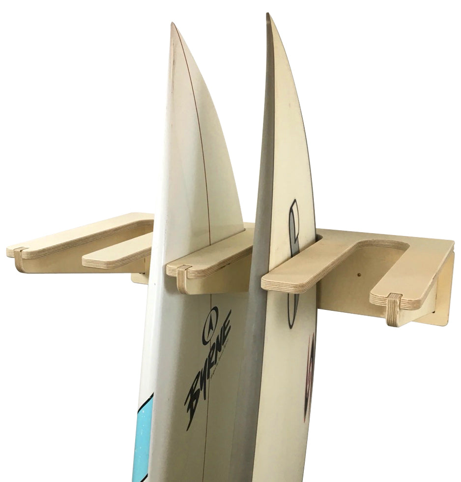 Freestyle Surfboard Wall Rack – Baltic Birch Storage for 2 to 8 Boards