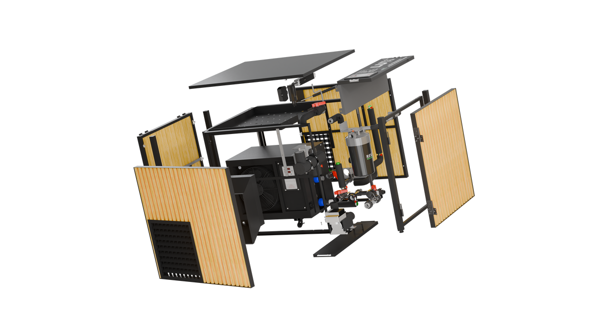 X Tub Acrylic Cold Plunge System – LUX 1.5 HP Chiller & Filtration