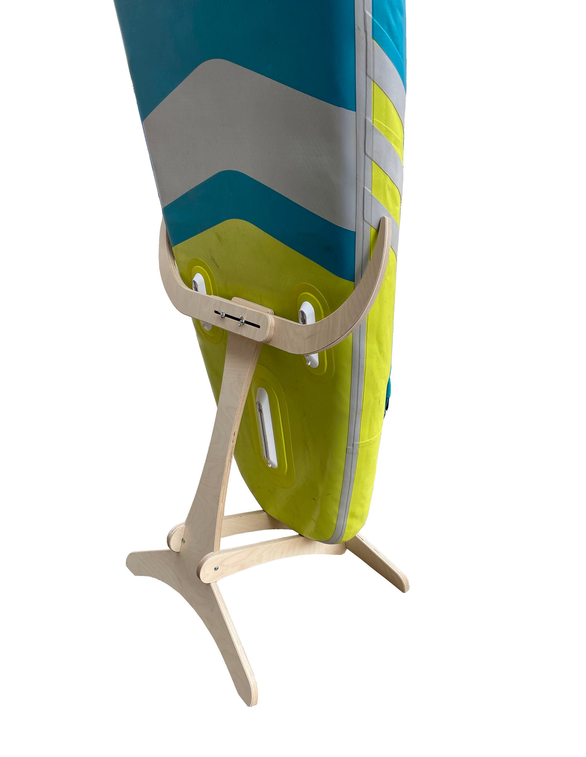 Shaka XL Surfboard & SUP Rack – Adjustable Baltic Birch Display Stand for Large Boards