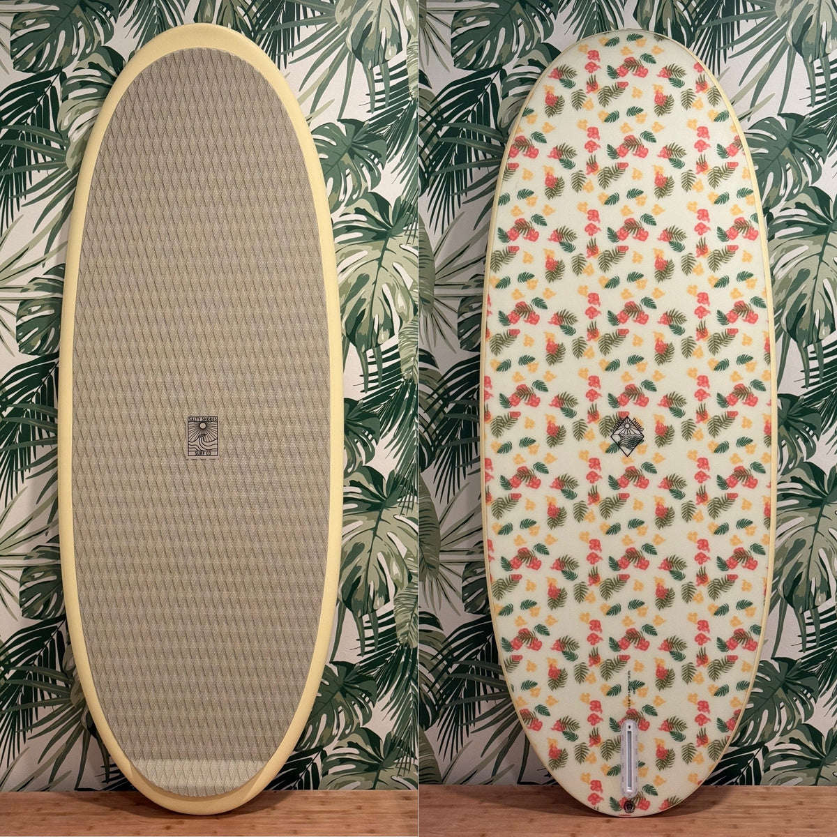 Shore Thing Floral Wake Surfboard – Buoyant, Fast & Forgiving with Limited Hibiscus Inlay