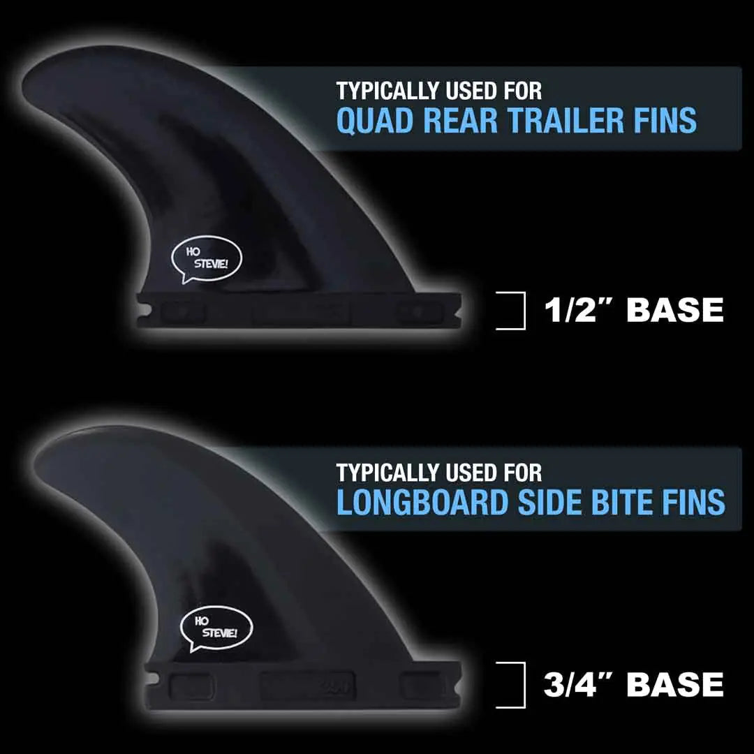 FRP Side Bite & Rear Trailer Surfboard Fins – 2-Piece Set with Hardware