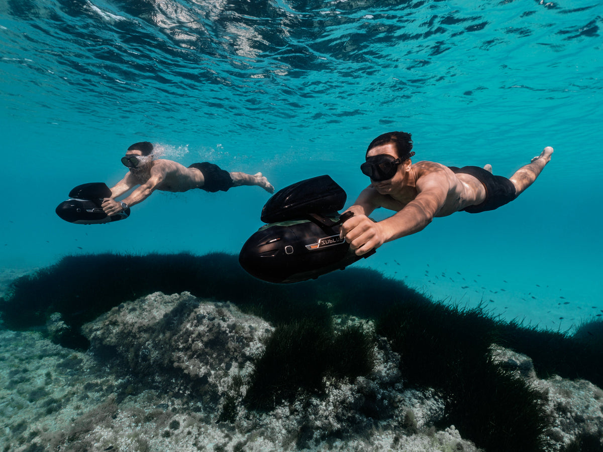 SUBLUE VAPOR Pro Underwater Scooter – 7.46 MPH Pump-Jet Performance with Dual Batteries