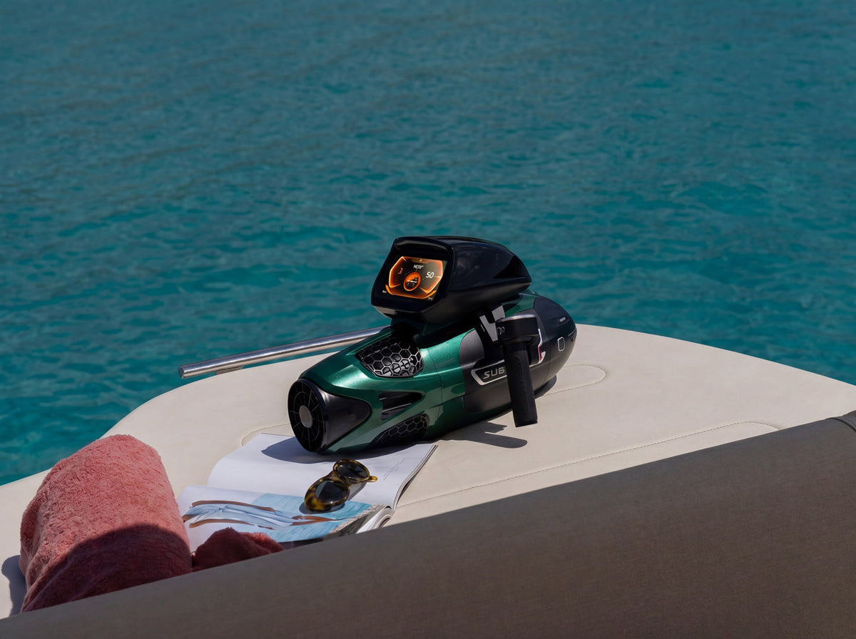 SUBLUE VAPOR Pro Underwater Scooter – 7.46 MPH Pump-Jet Performance with Dual Batteries