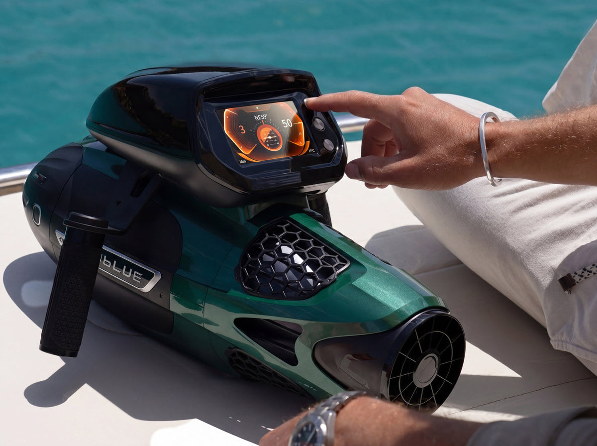 SUBLUE VAPOR Pro Underwater Scooter – 7.46 MPH Pump-Jet Performance with Dual Batteries
